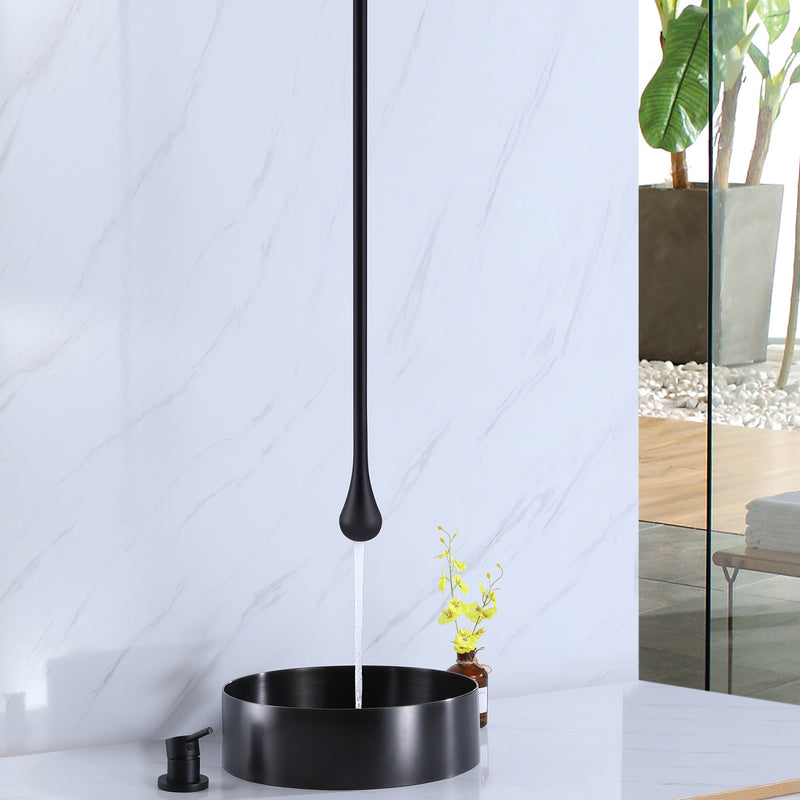 【Wholease】Ceiling Mount Bathroom Faucet With Water Drop Design