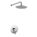 Shower System with Rain Shower Head Single Function Shower Valve