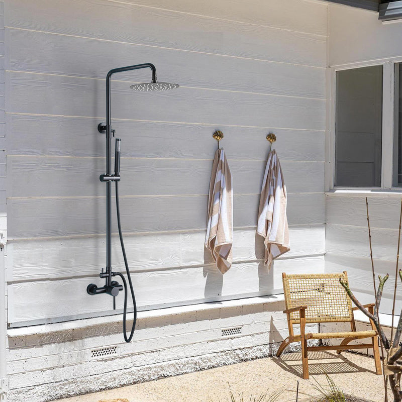 Outdoor Shower Fixture with SUS 304 Stainless Steel 10 Inch Rainfall Shower Head