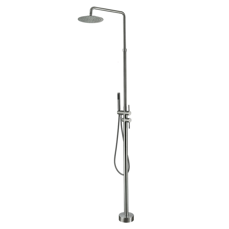 Stainless Steel Freestanding Outdoor Shower