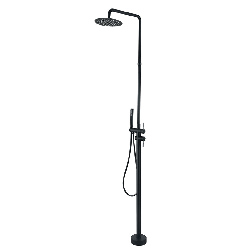 Stainless Steel Freestanding Outdoor Shower