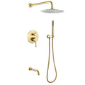 Shower System With Tub Spout And Handheld Shower