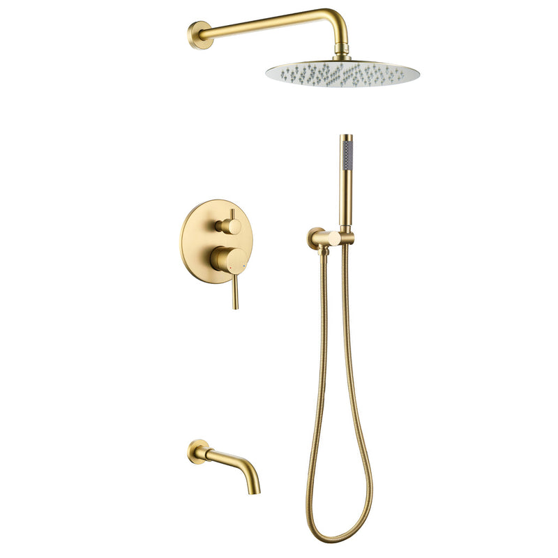 Shower System With Tub Spout And Handheld Shower