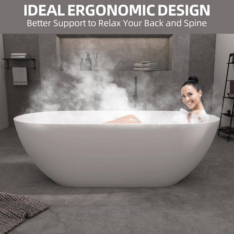 Luxury Freestanding Bathtub Modern Design Durable Acrylic Bathtub