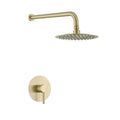 Shower System with Rain Shower Head Single Function Shower Valve